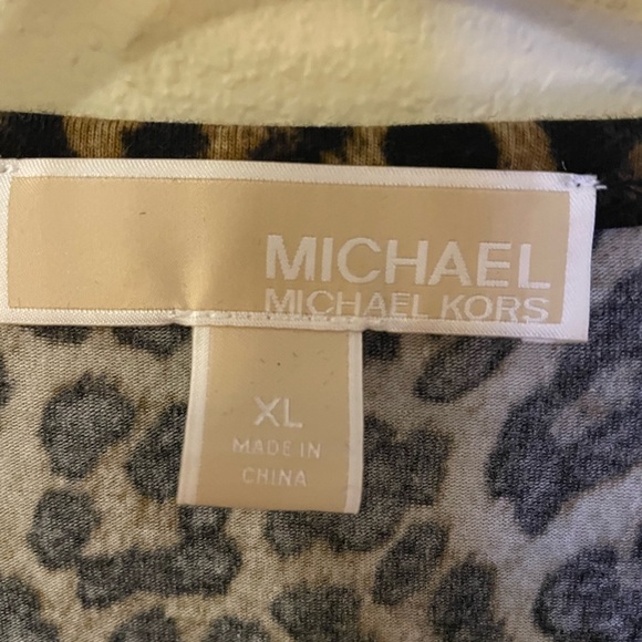 Michael Kors Animal Print Tunic Top SizeXL - Picture 2 of 7